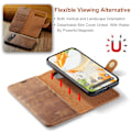 Miniatyrbild 6 av 10: DG.MING 2-in-1 Magnet Wallet Google Pixel 9 Pro Cognac