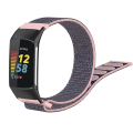 Pikkukuva 1 / 2: Fitbit Charge 5:n punottu nylonranneke, vaaleanpunainen