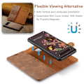 Miniatyrbild 7 av 8: DG.MING 2-in-1 Magnet Wallet Google Pixel 7 Cognac