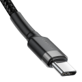 Pikkukuva 3 / 4: Baseus Cafule USB-C till USB-C -kaapeli 2m Musta