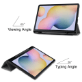 Miniatyrbillede 3 af 9: Tri-Fold Galaxy Tab S7/S8 Etui med S Pen-holder Grå