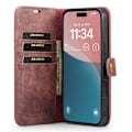 Miniatyrbild 2 av 8: DG.MING 2-in-1 Magnet Wallet iPhone 16 Red