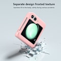 Pikkukuva 6 / 6: Kuminen saranainen suojalla varustettu kova kuori Samsung Galaxy Z Flip 6 Pinkki