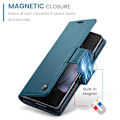 Miniatyrbild 7 av 7: CaseMe Slim Plånboksfodral RFID-skydd Samsung Galaxy Z Fold 6 Bl
