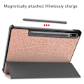 Miniatyrbillede 6 af 9: Samsung Galaxy Tab S7/S8 Etui Tri-fold Roséguld