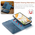 Miniatyrbild 6 av 10: DG.MING 2-in-1 Magnet Wallet Google Pixel 9 Blue
