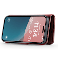 Miniatyrbild 3 av 8: DG.MING 2-in-1 Magnet Wallet iPhone 16 Red