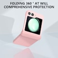 Pikkukuva 4 / 6: Kuminen saranainen suojalla varustettu kova kuori Samsung Galaxy Z Flip 6 Pinkki