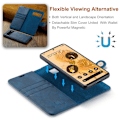 Miniatyrbild 7 av 8: DG.MING 2-in-1 Magnet Wallet Google Pixel 7 Pro Blue