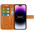 Miniatyrbillede 2 af 6: iPhone 15 Pro Max Pung i Læder Cognac
