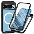 Miniatyrbild 1 av 5: 360 Full Cover Edge MagSafe Case Google Pixel 9 Pro Svart