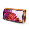 Miniatyrbillede 5 af 7: DG.MING 2-i-1 Magnet Pung Samsung Galaxy S20 FE Cognac