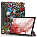 Miniatyrbild 1 av 10: Samsung Galaxy Tab S9 Fodral Tri-fold Graffiti