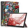 Pikkukuva 1 / 10: Samsung Galaxy Tab S9 -kotelo Tri-fold Graffiti