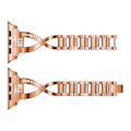 Pikkukuva 4 / 4: Rhinestone-kristallihihna Apple Watch Series 10 46 mm Rose Gold
