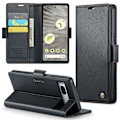 Miniatyrbillede 1 af 10: CaseMe Slim Pungetui RFID-beskyttelse Google Pixel 7a Sort