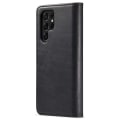 Miniatyrbillede 7 af 9: DG.MING 2-i-1 Magnet Pung Samsung Galaxy S22 Ultra Sort