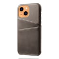 Miniatyrbillede 2 af 4: Læderskal Med Kortlomme iPhone 13 Mini Grå