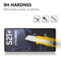 Pikkukuva 3 / 7: Samsung Galaxy S21 Plus -puhelimen kattava karkaistu lasinen näytönsuoja, musta