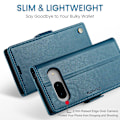 Pikkukuva 5 / 10: CaseMe Slim Lompakkokotelo RFID-suojalla Google Pixel 8 Sininen