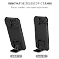 Miniatyrbillede 3 af 7: Kickstand Cover iPhone 15 Kamerabeskyttelse Sort
