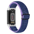 Miniatyrbild 1 av 3: Vävd Nylonarmband Fitbit Charge 5 Lila/Blå