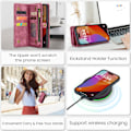 Miniatyrbillede 8 af 10: CaseMe Multi-Slot 2 i 1 Pungetui iPhone 16 Pro Rød