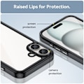Miniatyrbild 5 av 6: Hybrid Edge Case iPhone 16 Plus Svart