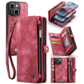 Pikkukuva 1 / 10: CaseMe Multi-Slot 2 i 1 Plånboksfodral iPhone 15 Punainen