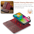 Miniatyrbild 5 av 8: DG.MING 2-in-1 Magnet Wallet iPhone 16 Pro Max Red