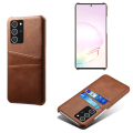 Pikkukuva 1 / 5: Nahkainen kotelo korttipaikoilla Galaxy Note 20 Ultra Ruskea