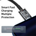 Miniatyrbillede 5 af 8: Baseus Hurtigopladningskabel USB C til Lightning 20W 2m Sort