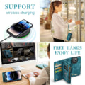 Miniatyrbild 7 av 9: CaseMe Multi-Slot 2 i 1 Plånboksfodral iPhone 14 Pro Max Blå