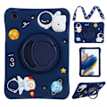 Pikkukuva 1 / 9: Samsung Galaxy Tab A8 -kotelo, astronautti, sininen, jalustalla