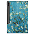 Miniatyrbild 9 av 9: Samsung Galaxy Tab S9 FE Plus Fodral Tri-fold Körsbärsblommor