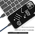 Miniatyrbillede 3 af 3: Bogstavs Motiv Skal iPhone 12 Pro Max Sort