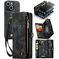 Pikkukuva 1 / 7: CaseMe Multi-Slot 2 i 1 Plånboksfodral iPhone 13 Harmaa