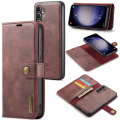 Miniatyrbild 1 av 9: DG.MING 2-in-1 Magnet Wallet Samsung Galaxy A35 Red