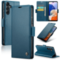 Pikkukuva 1 / 6: CaseMe Slim Lompakkokotelo RFID-suojalla Samsung Galaxy A14 Sininen
