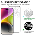Miniatyrbillede 4 af 4: Hærdet glas skærmbeskytter til iPhone 16 - Sort