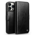 Pikkukuva 1 / 4: Qialino Nahkainen lompakkokotelo iPhone 15 Pro Max Musta