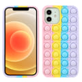 Miniatyrbild 1 av 7: iPhone 12/12 Pro Skal Silikon Pop It Fidget Rosa