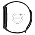 Miniatyrbillede 6 af 6: Silikonarmbånd Xiaomi Mi Band 9 Sort