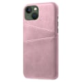 Pikkukuva 2 / 4: Nahkainen korttikotelo iPhone 15 - Vaaleanpunainen