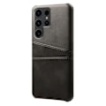 Miniatyrbillede 2 af 4: Læderskal Kortlomme Samsung Galaxy S24 Ultra Sort
