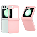 Miniatyrbillede 1 af 6: Hårdt gummieret hængselbeskyttelse Samsung Galaxy Z Flip 6 Rosa