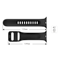 Pikkukuva 4 / 5: Silikoniranneke Apple Watch Series 10 46mm Musta