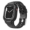 Miniatyrbillede 1 af 3: Apple Watch 38/40/41 mm Stødsikkert Cover + Rem Sort