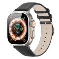 Miniatyrbillede 1 af 9: Dux Ducis Læderarmbånd Apple Watch 41mm Series 9 Sort