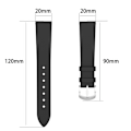 Miniatyrbillede 5 af 5: Ægte Læderrem Samsung Galaxy Watch 7 40mm Sort